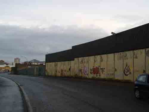 The peace wall Belfast